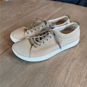 Birkenstock Arran Sneaker Tan/Khaki Canvas Lace Up Shoe Size 8/8.5 or 39